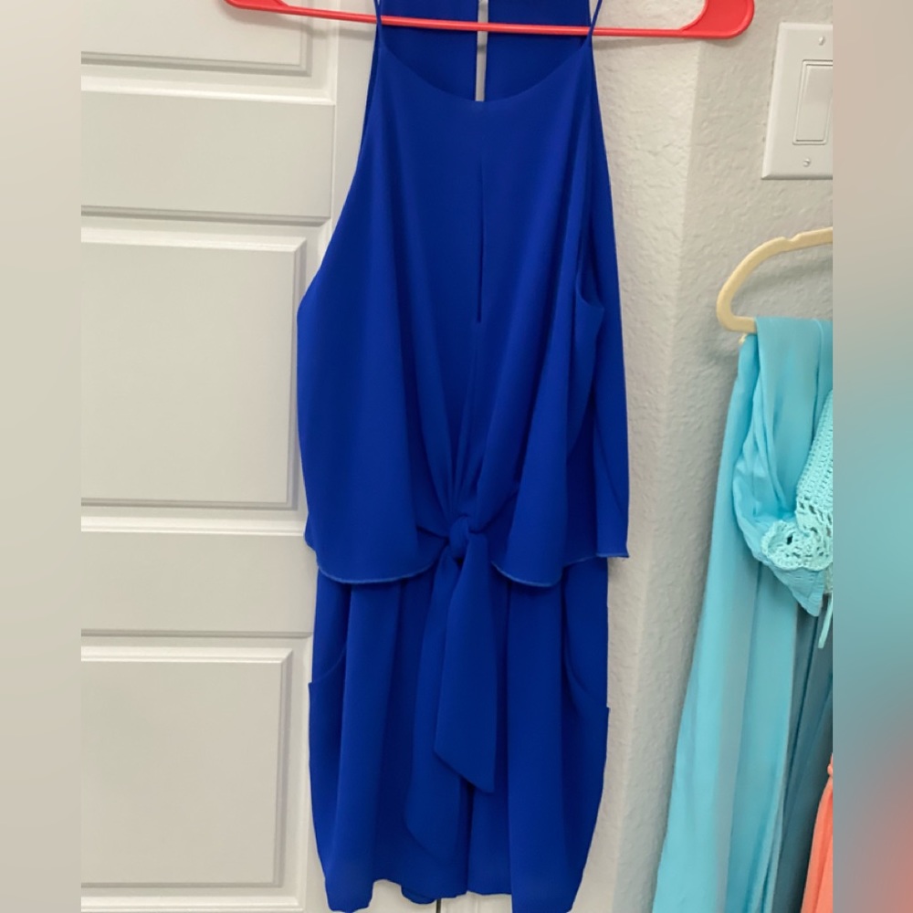 Royal blue romper from boutique in Dallas. Only worn once.